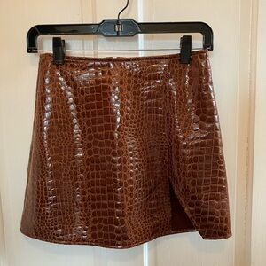 Faux Snakeskin skirt
